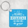 porta chaves quadrado as melhores coisas são de graça azul porta chaves quadrado as melhores coisas são de graça azul